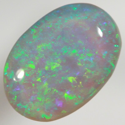 SOLID CRYSTAL OPAL Sparkling green in a 3D pattern, purple hue